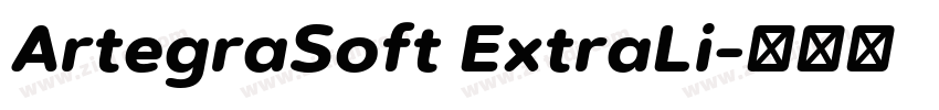 ArtegraSoft ExtraLi字体转换